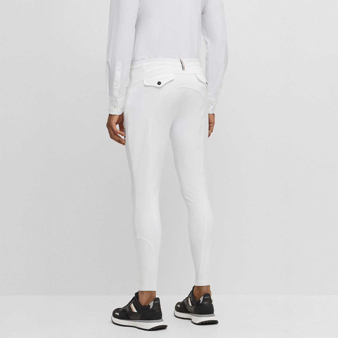 Bryczesy męskie James Knee Grip Białe