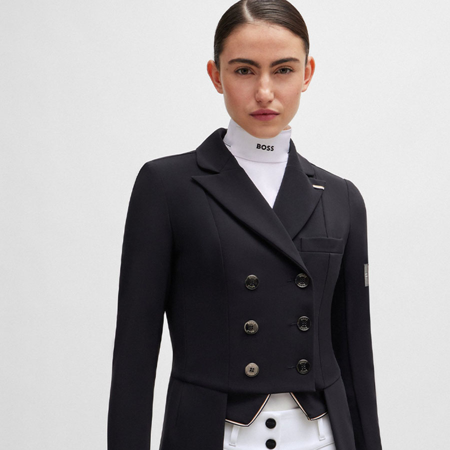 Plastron Glitter Logo Biały