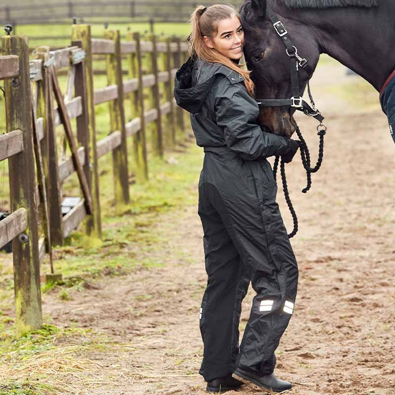Kombinezon jeździecki Quebec Czarny
