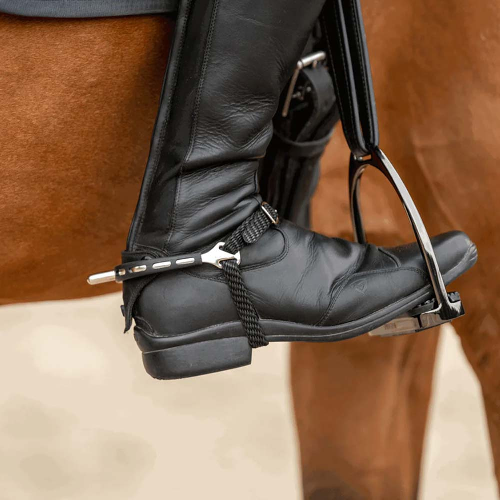 Ostrogi Ultra Fit Extra Grip 25mm Rounded Czarno/Srebrne