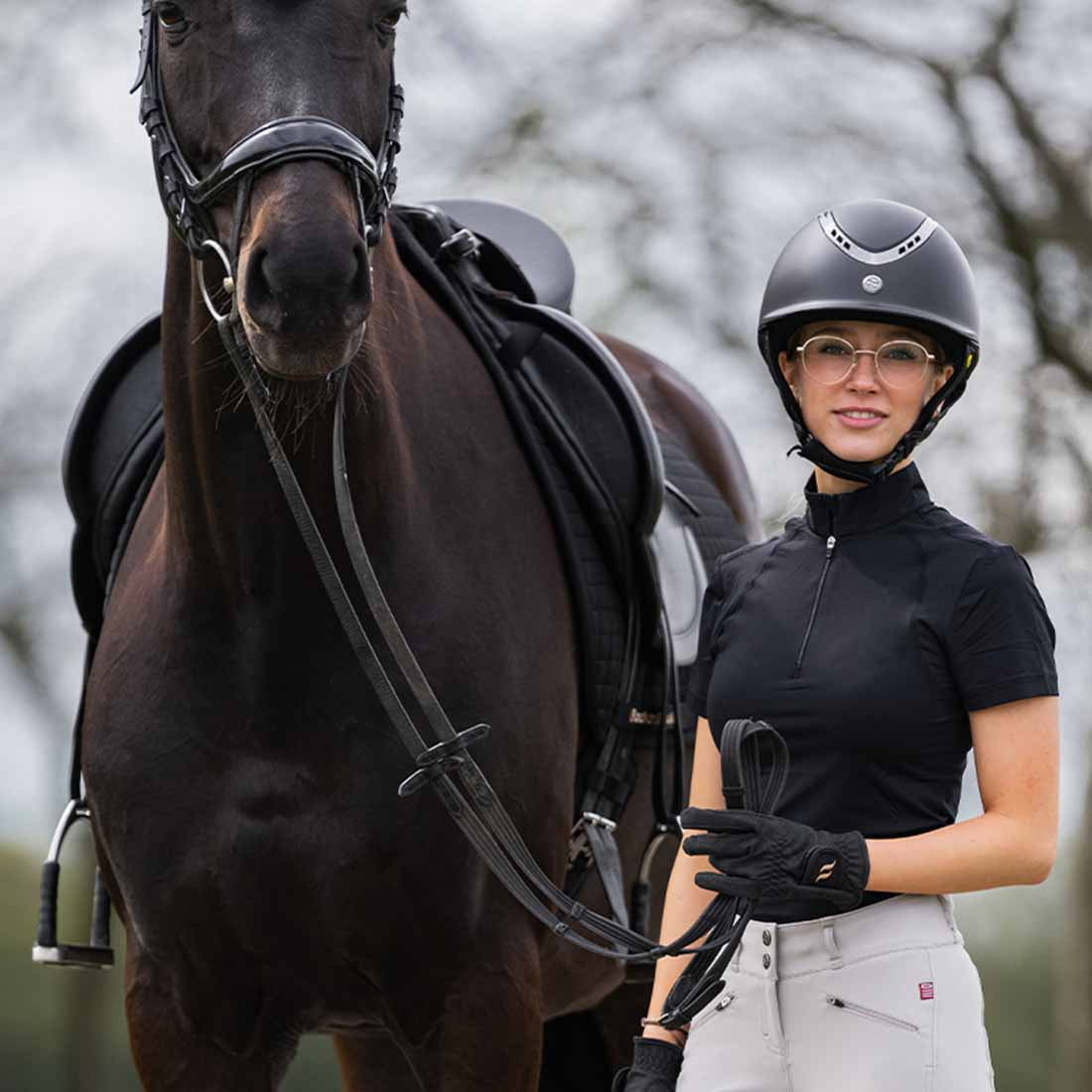 Kask EQ3 Pardus z pokrętłem Czarny