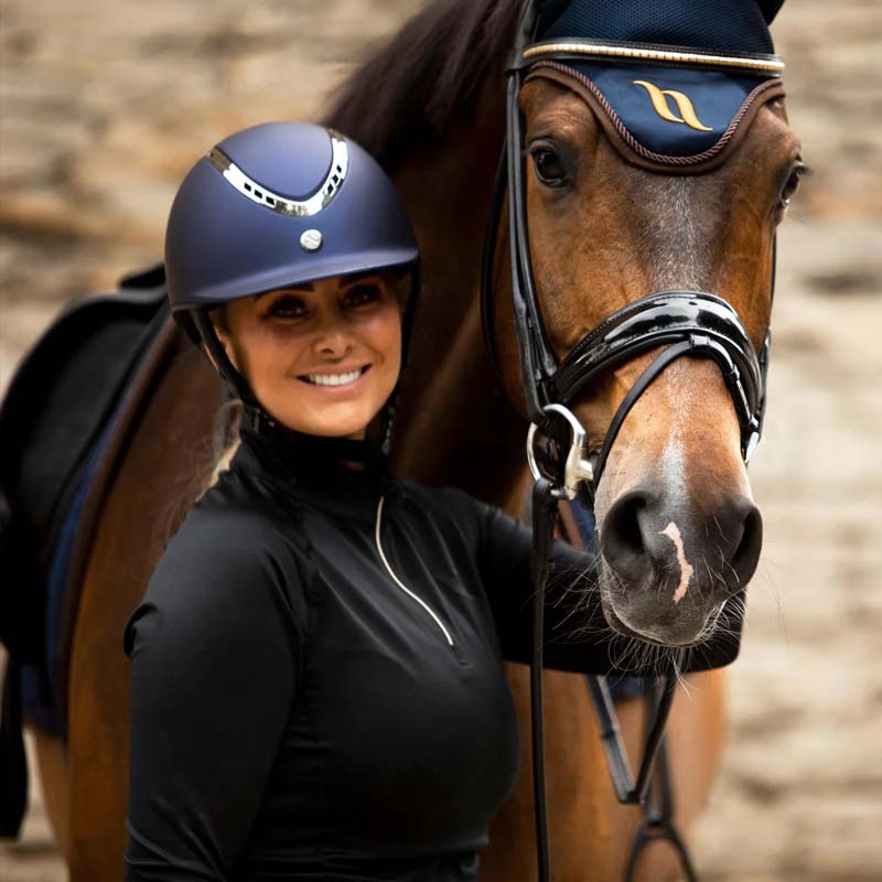 Kask EQ3 Pardus z pokrętłem Granatowy