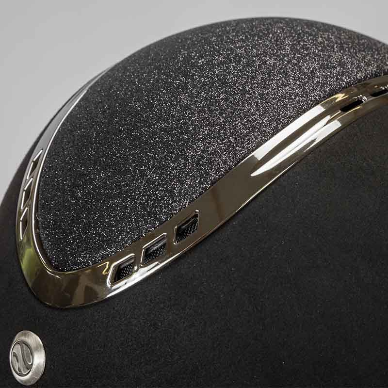 Kask EQ3 Pardus z pokrętłem Microfiber Glitter Czarny Piasek