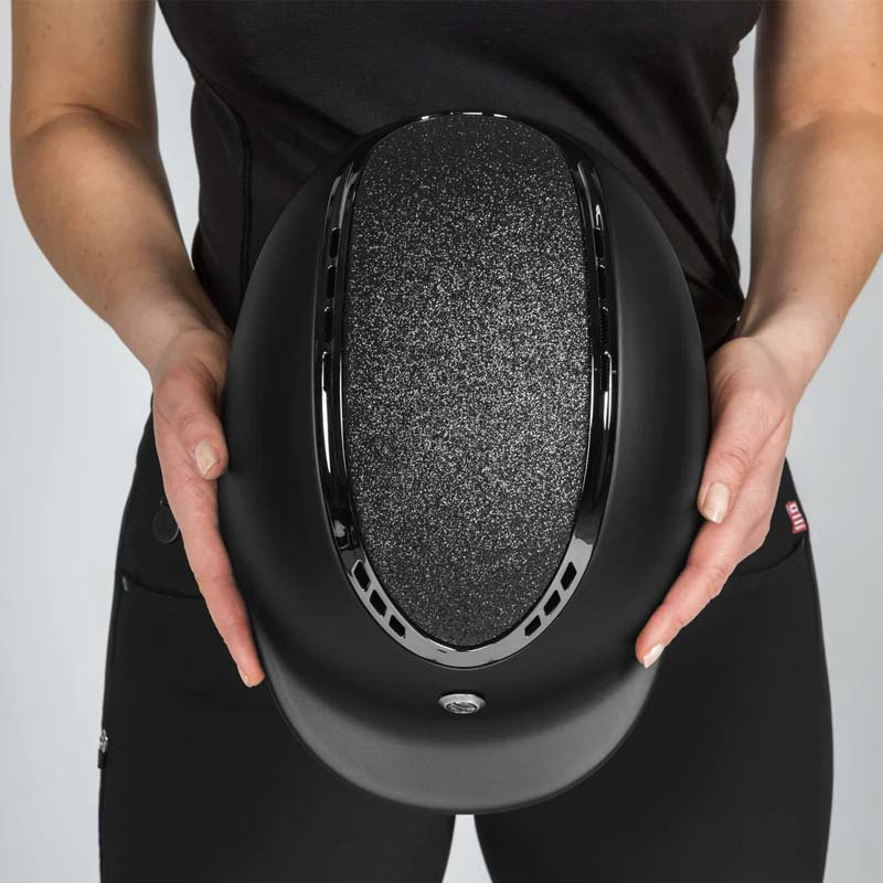 Kask EQ3 Pardus z pokrętłem Smooth Top Glitter Czarny Piasek