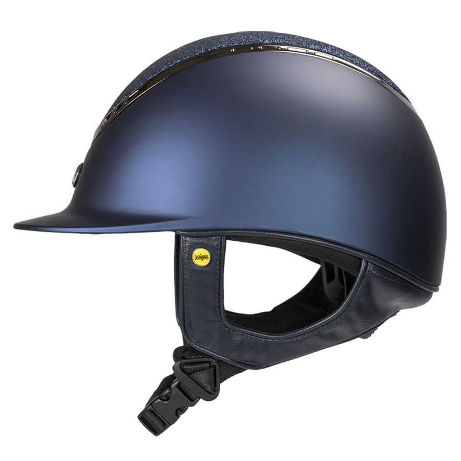 Kask EQ3 Pardus z pokrętłem Smooth Top Glitter Granatowy Piasek