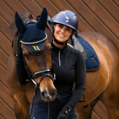 Kask EQ3 Pardus z pokrętłem Smooth Top Glitter Granatowy Piasek Kask EQ3 Pardus z pokrętłem Smooth Top Glitter Granatowy Piasek