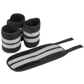 Odblaski na nogi Set 4-pack Czarno/Srebrne Odblaski na nogi Set 4-pack Czarno/Srebrne