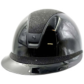 Kask Miss Shield 2.0 Glossy Crystal Fabric Matt Trim Czarny Kask Miss Shield 2.0 Glossy Crystal Fabric Matt Trim Czarny