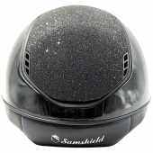 Kask Miss Shield 2.0 Glossy Crystal Fabric Matt Trim Czarny Kask Miss Shield 2.0 Glossy Crystal Fabric Matt Trim Czarny