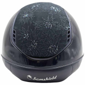 Kask Miss Shield 2.0 Glossy Spring Flower Matt Trim Granatowy Kask Miss Shield 2.0 Glossy Spring Flower Matt Trim Granatowy