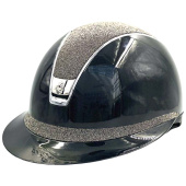 Kask Miss Shield 2.0 Glossy Chrome Crystal Fabric Metal Eclipse Czarny Kask Miss Shield 2.0 Glossy Chrome Crystal Fabric Metal Eclipse Czarny