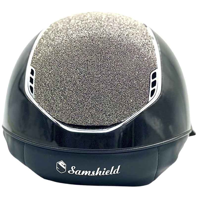 Kask Miss Shield 2.0 Glossy Chrome Crystal Fabric Metal Eclipse Czarny