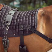 Czaprak ujeżdżeniowy Fir-Tech z elastycznymi paskami Czarny Czaprak ujeżdżeniowy Fir-Tech z elastycznymi paskami Czarny