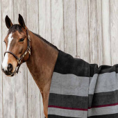 Derka polarowa Heavy Square Stripes Czarna Derka polarowa Heavy Square Stripes Czarna