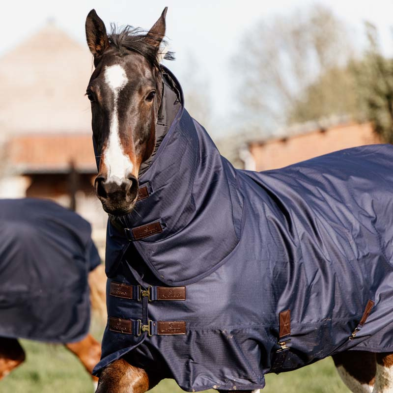 Derka padokowa z kapturem All Weather Quick Dry Fleece 0g Granatowa