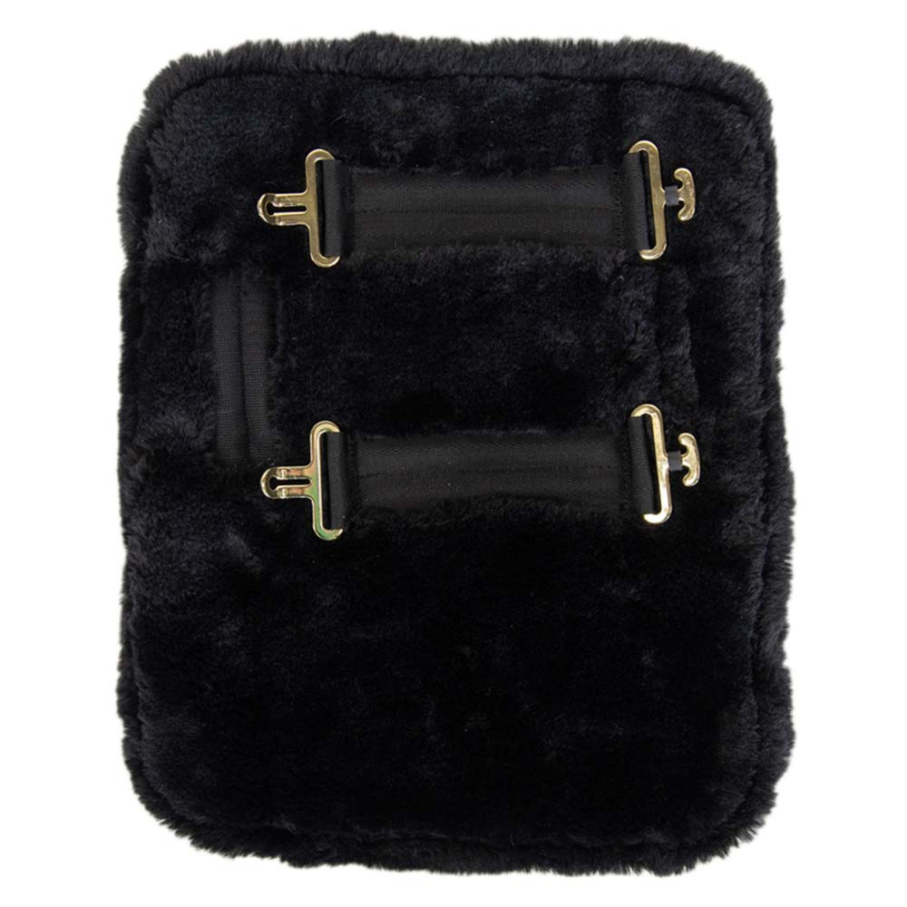 Poszerzacz do derki Vegan Sheepskin 2 Buckles Czarny