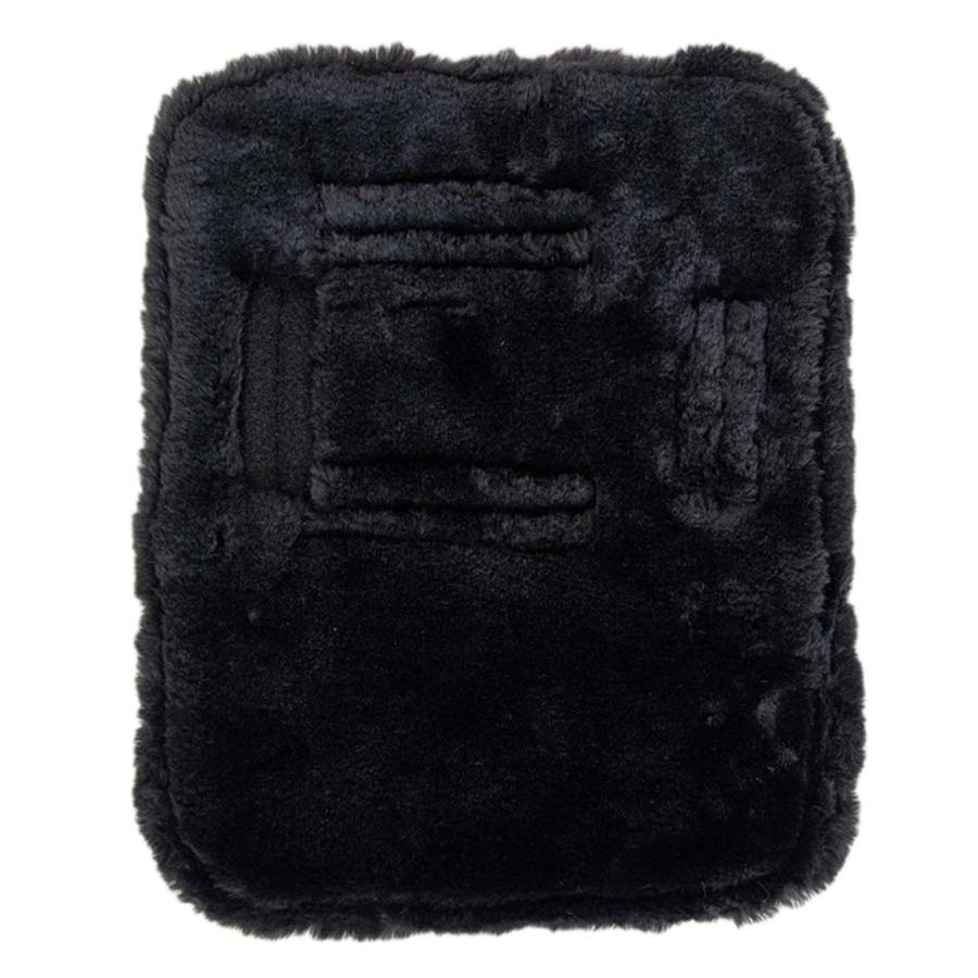 Poszerzacz do derki Vegan Sheepskin 2 Buckles Czarny