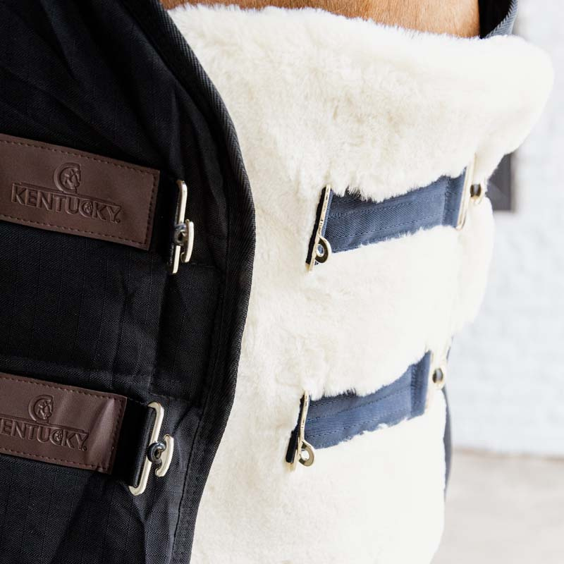 Poszerzacz do derki Vegan Sheepskin 2 Buckles Natural