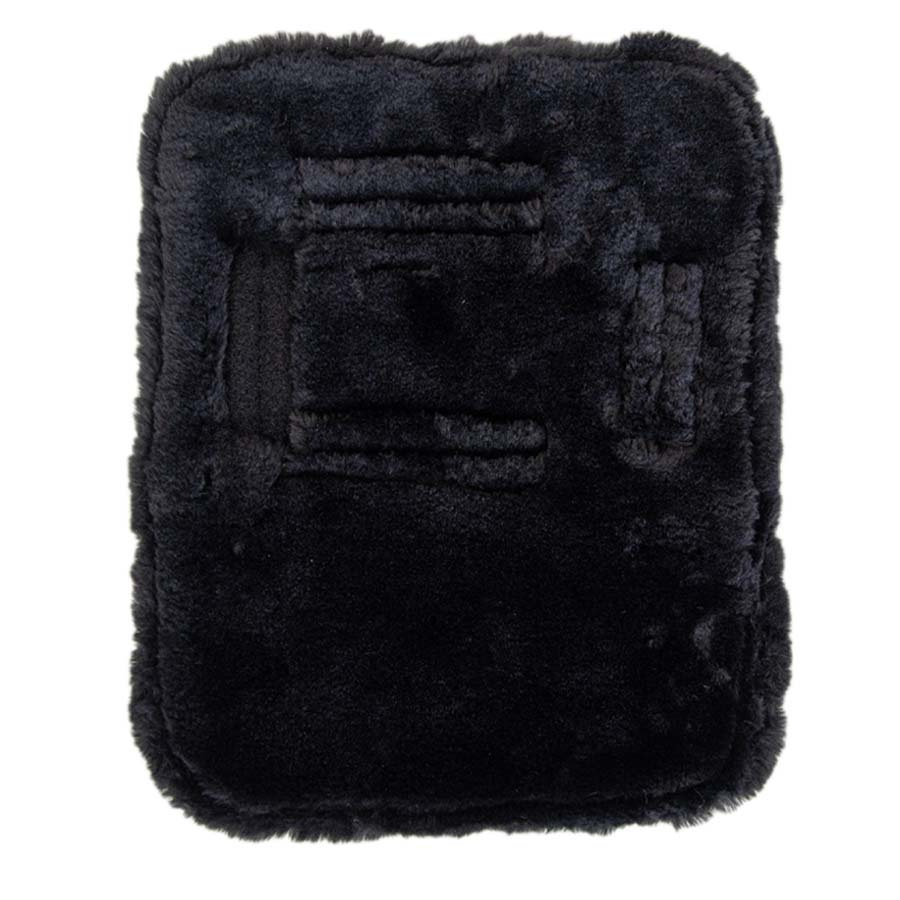 Poszerzacz do derki Quilted Vegan Sheepskin Czarny