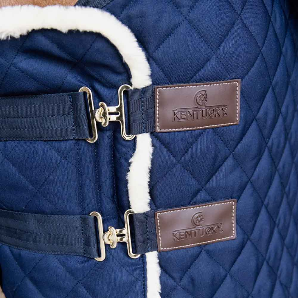 Poszerzacz do derki Quilted Vegan Sheepskin Granatowa