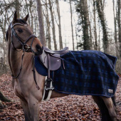 Derka lędźwiowa Heavy Fleece Check Printing Granatowo/Czarna Derka lędźwiowa Heavy Fleece Check Printing Granatowo/Czarna