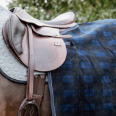 Derka lędźwiowa Heavy Fleece Check Printing Granatowo/Czarna Derka lędźwiowa Heavy Fleece Check Printing Granatowo/Czarna