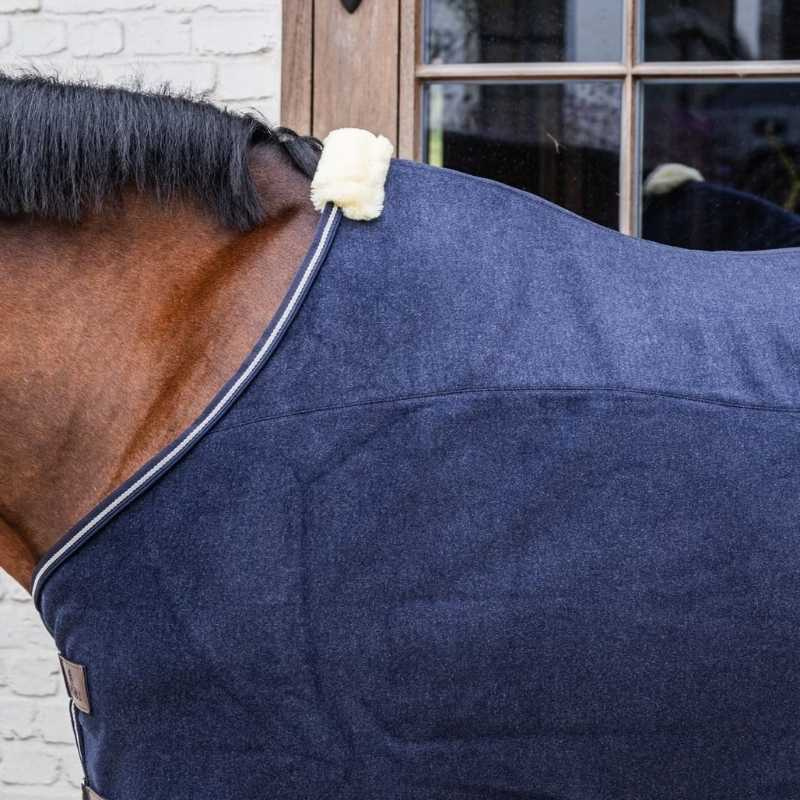 Derka polarowa Heavy Melange Granatowa