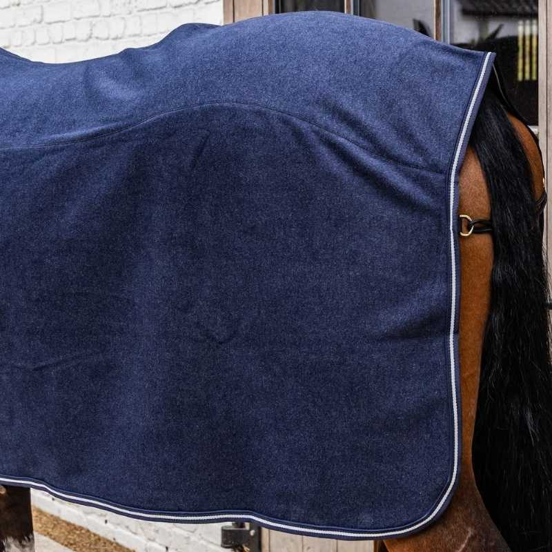 Derka polarowa Heavy Melange Granatowa