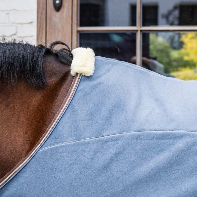 Derka polarowa Heavy Melange Niebieska
