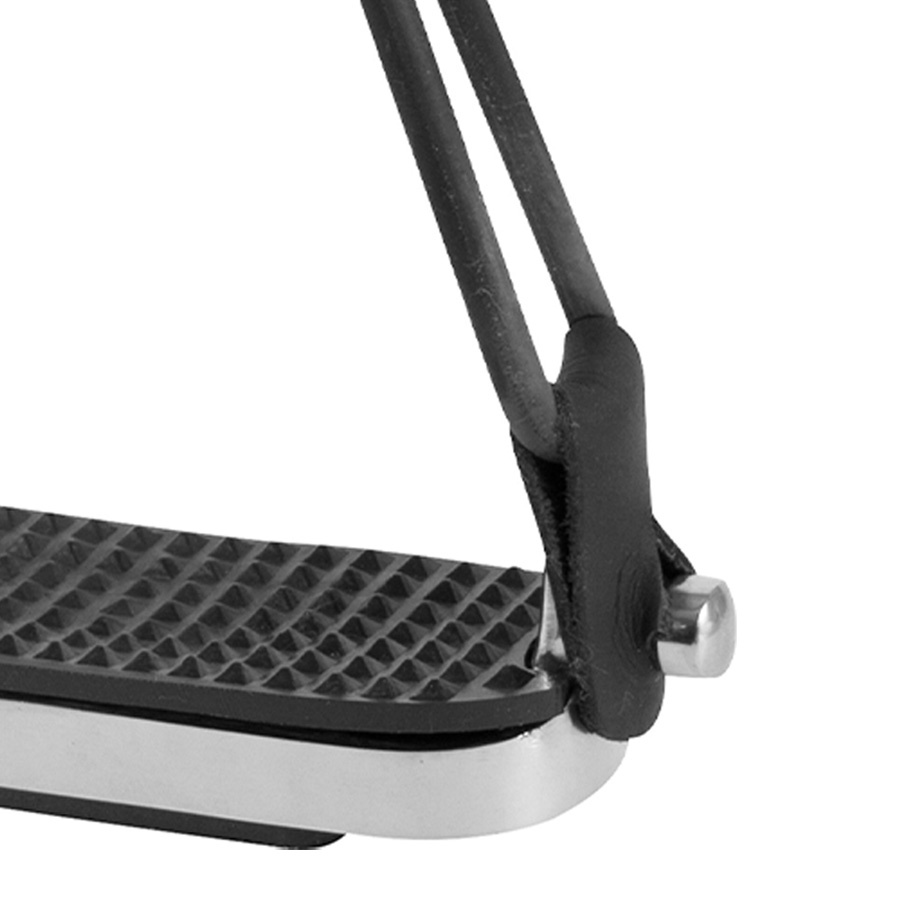 Skórzane paski do strzemion bezpieczeństwa 2 szt. HG Czarne