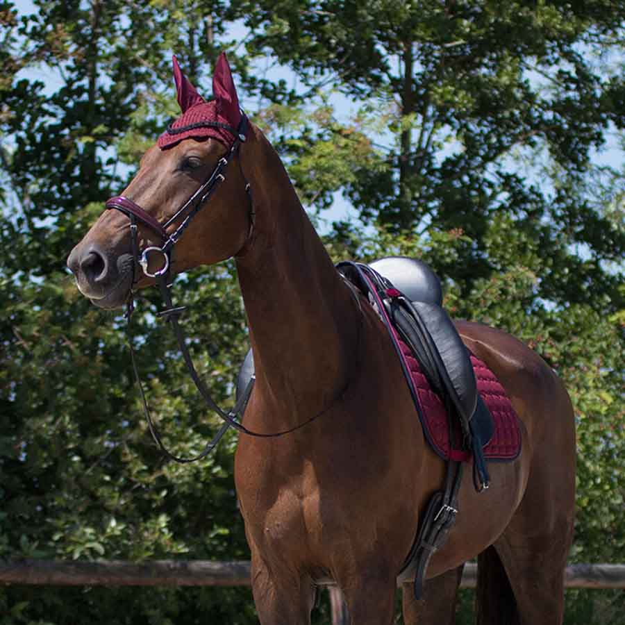 Nauszniki Florence Bordowe