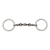 Wędzidło podwójnie łamane Sweet Iron z rolkami HG Wędzidło podwójnie łamane Sweet Iron z rolkami HG