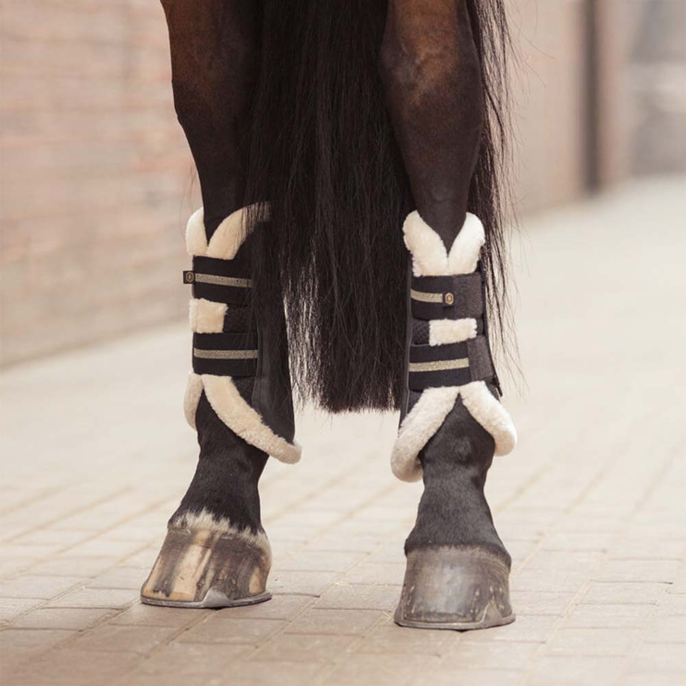 Ochraniacze treningowe Mesh Fauxfur Heritage Czarne