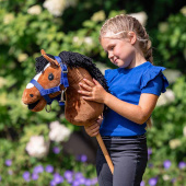 Kantar i Uwiąz do Konia na kiju Niebieski Kantar i Uwiąz do Konia na kiju Niebieski