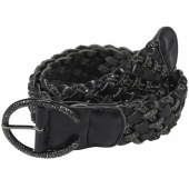 Pasek Braided Stone Czarny Pasek Braided Stone Czarny