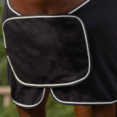 Derka polarowa Ornament Czarno/Srebrna Derka polarowa Ornament Czarno/Srebrna