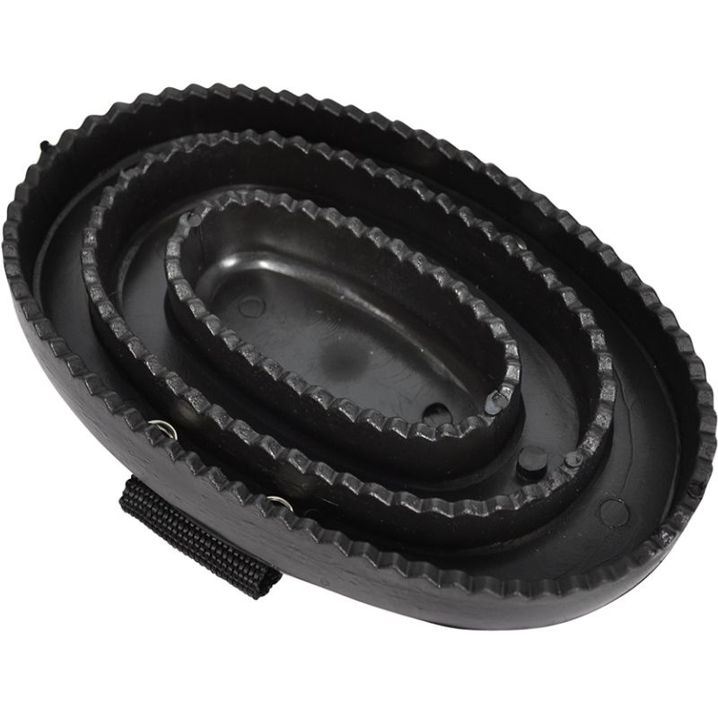 Zgrzebło HS Plastic Czarne