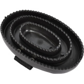 Zgrzebło HS Plastic Czarne Zgrzebło HS Plastic Czarne