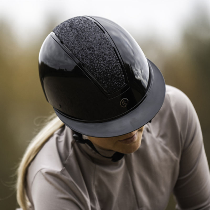 Kask HS MIPS Vision brokatowy Czarny