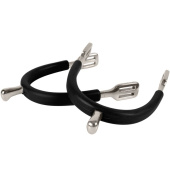 Ostrogi HS Rubber-Coated 15mm Czarno/Srebrne Ostrogi HS Rubber-Coated 15mm Czarno/Srebrne