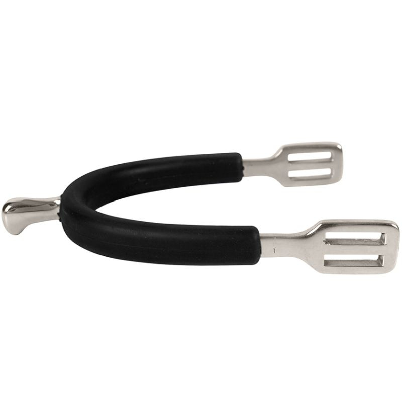 Ostrogi HS Rubber-Coated 15mm Czarno/Srebrne