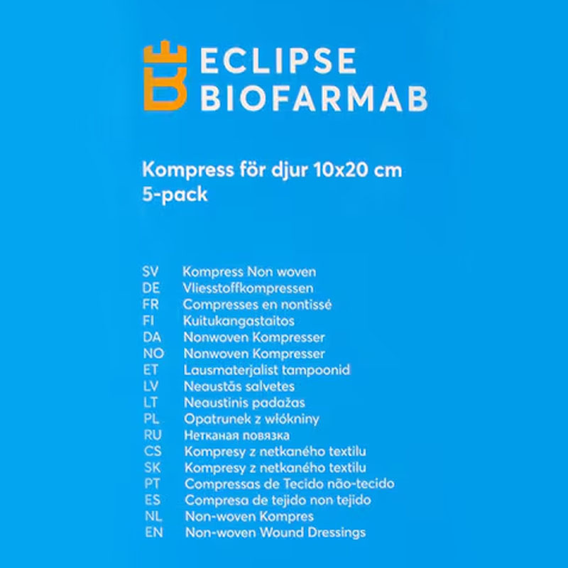 Sterylne kompresy dla koni 5 szt. Białe 10x20 cm