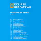 Sterylne kompresy dla koni 5 szt. Białe 10x20 cm Sterylne kompresy dla koni 5 szt. Białe 10x20 cm