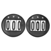 Numer startowy HS Vegan Leather Strass 2 szt. Czarny Numer startowy HS Vegan Leather Strass 2 szt. Czarny