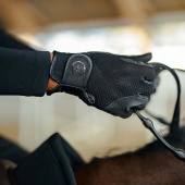 Rękawiczki jeździeckie HS Air Touch Czarne Rękawiczki jeździeckie HS Air Touch Czarne