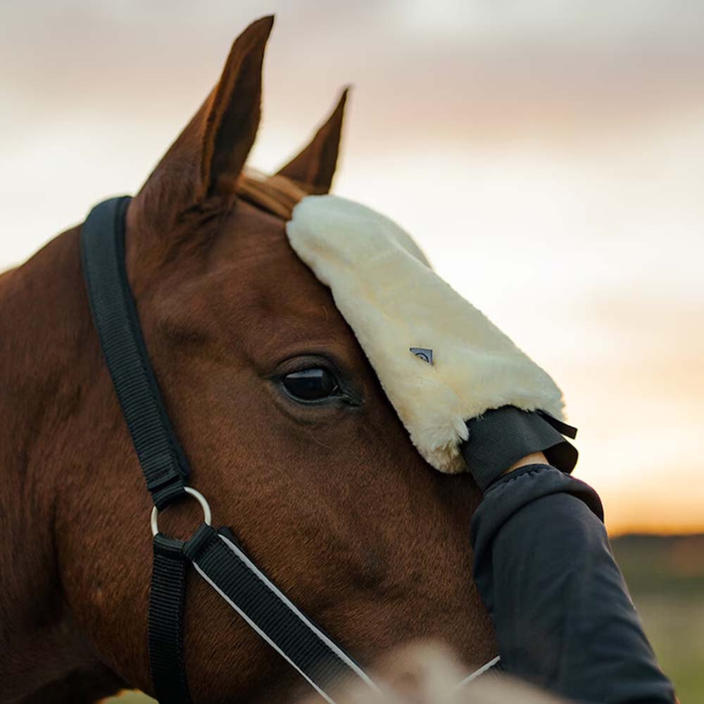 Rękawica groomerska HS Faux Fur Kremowa