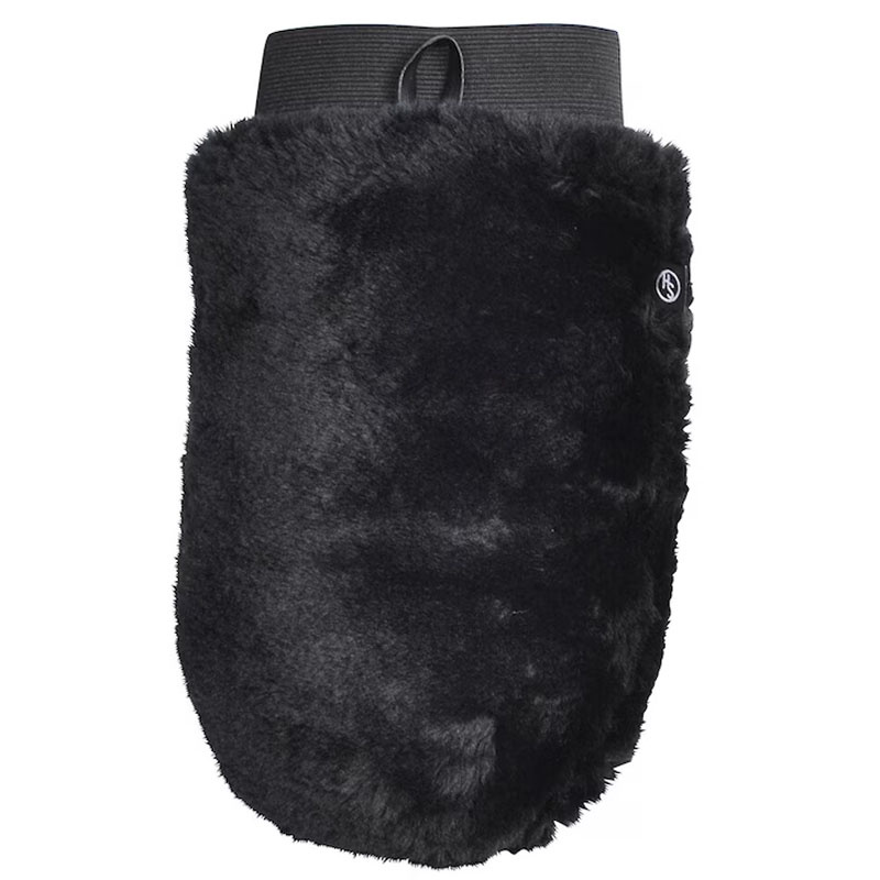 Rękawica groomerska HS Faux Fur Czarna
