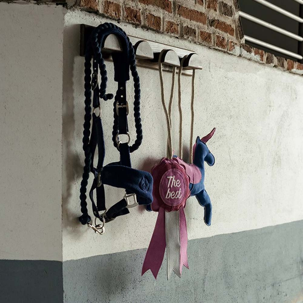 Zabawka dla konia HS Jednorożec zamszowy Niebieski