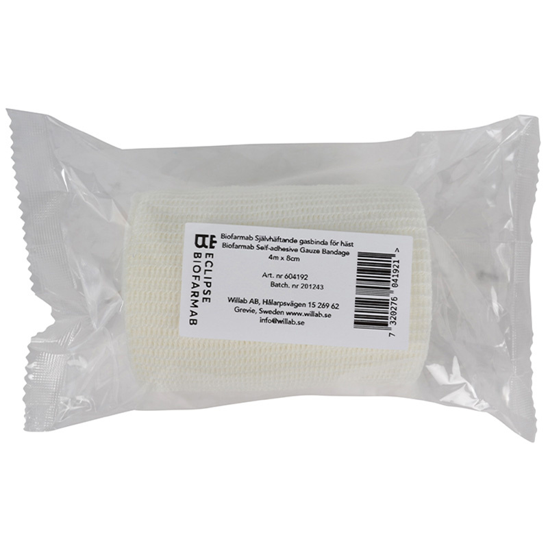 Samoprzylepny bandaż gazowy dla koni 8cmx4m