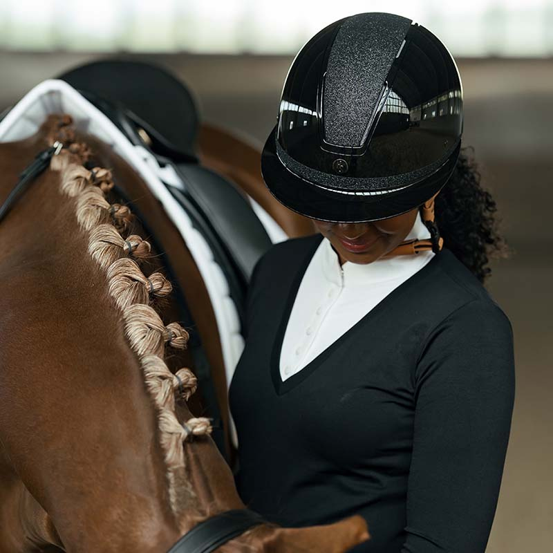 Kask HS MIPS Vision Shiny Star Czarny